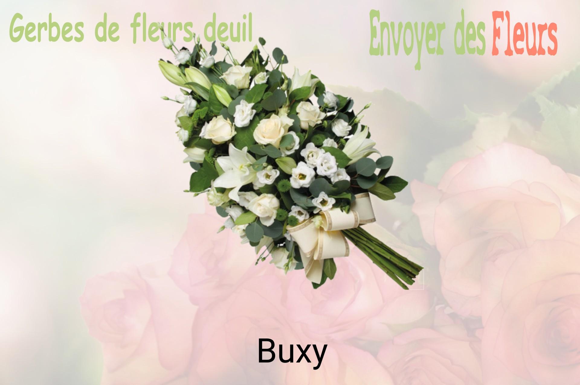 Gerbe de fleurs de deuil livrée à Buxy